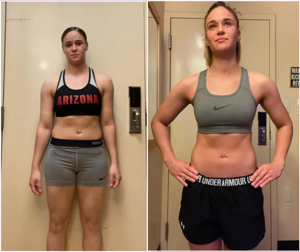 Amanda Martinez, before and after coaching with Ari