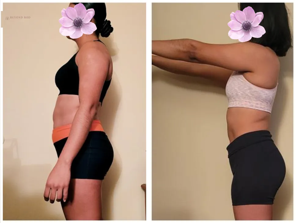Angelica Cruz, before and after coaching with Ari