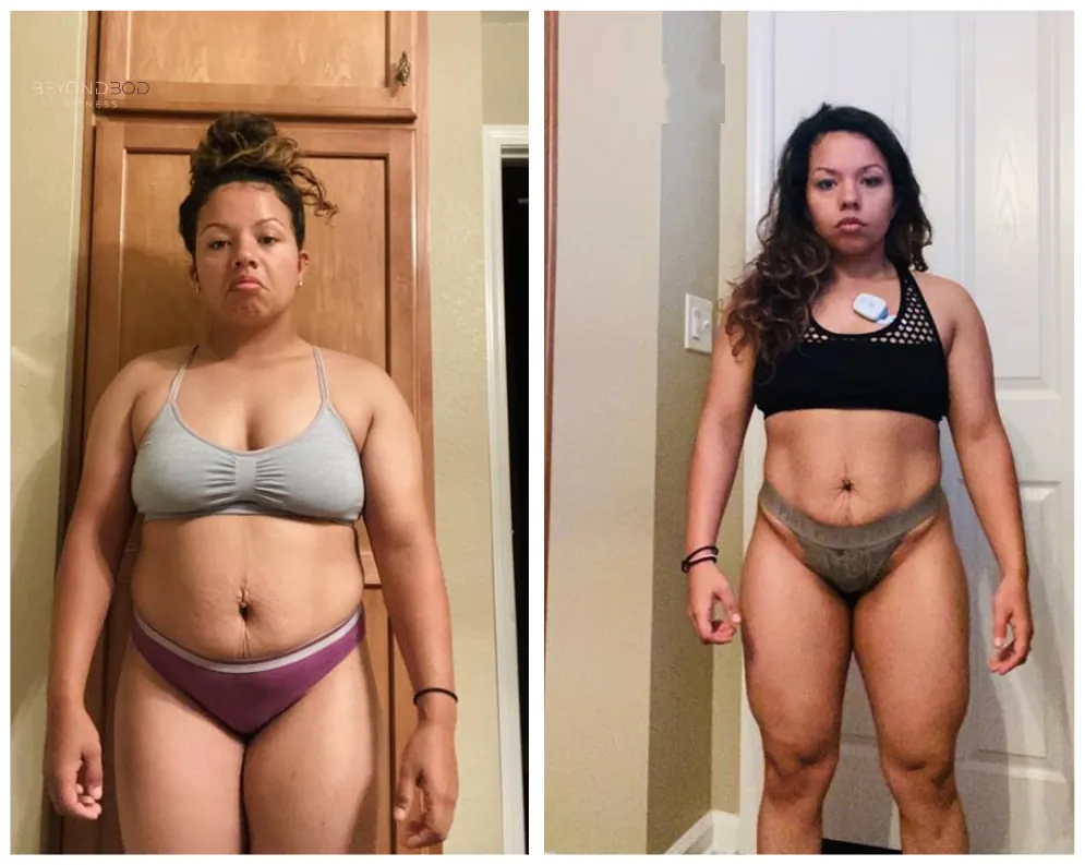Aundreya Madison, before and after coaching with Ari