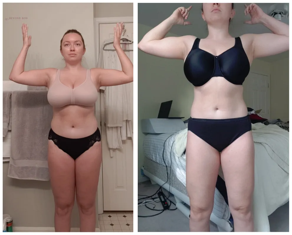 Jessica Founche, before and after coaching with Ari