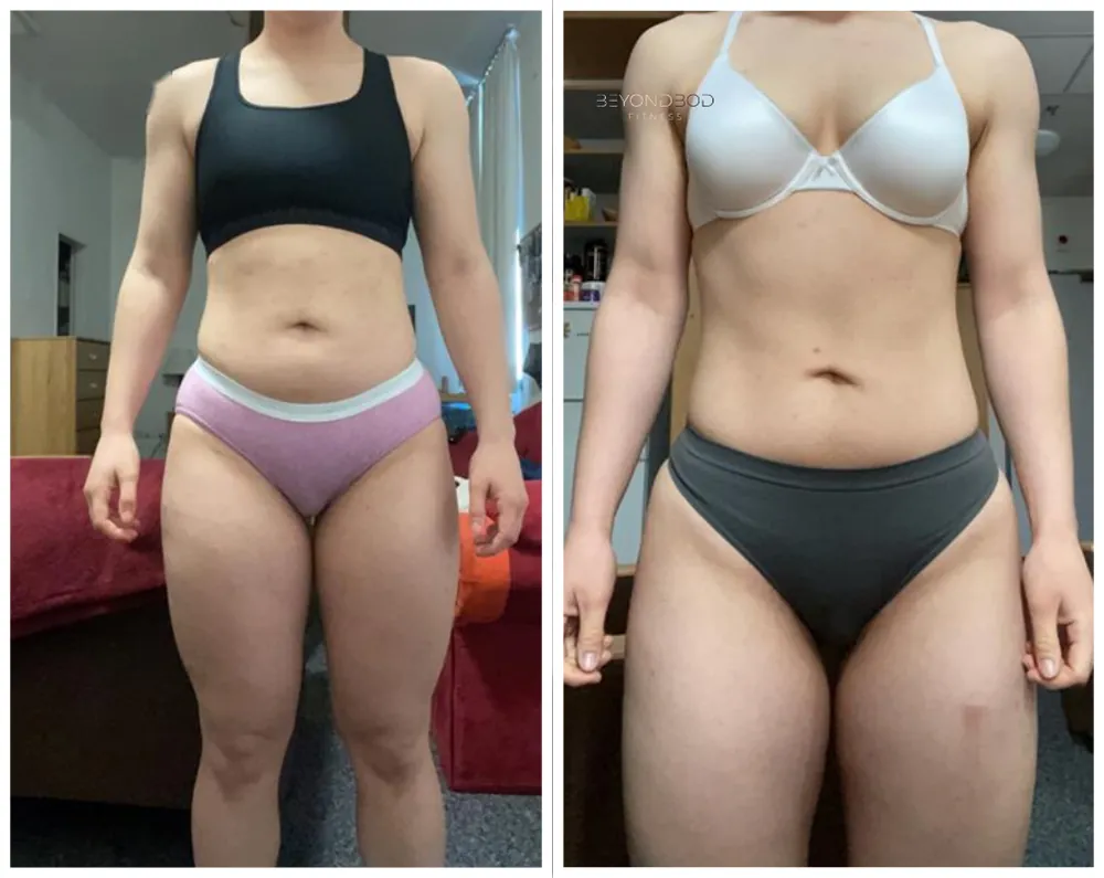 Jessica Smith, before and after coaching with Ari